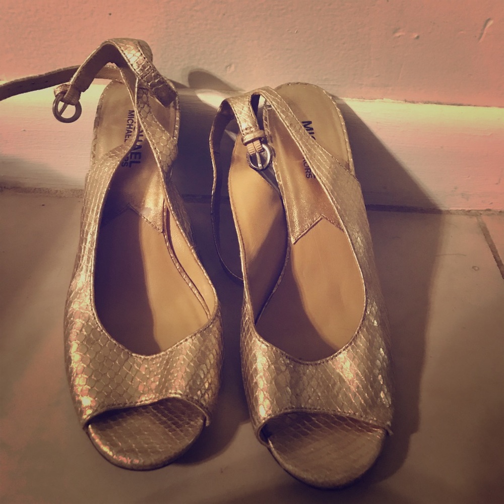 Michael Kors Gold Heels